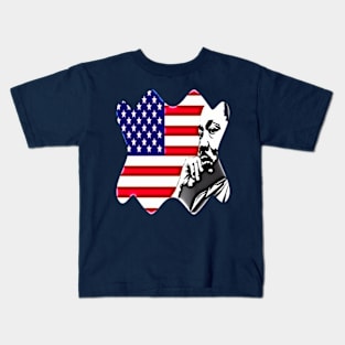 Martin luther king usa flag No violence Kids T-Shirt